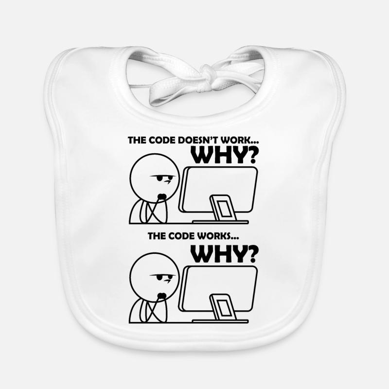 Programmation Code Drôle Bavoir bio Bébé