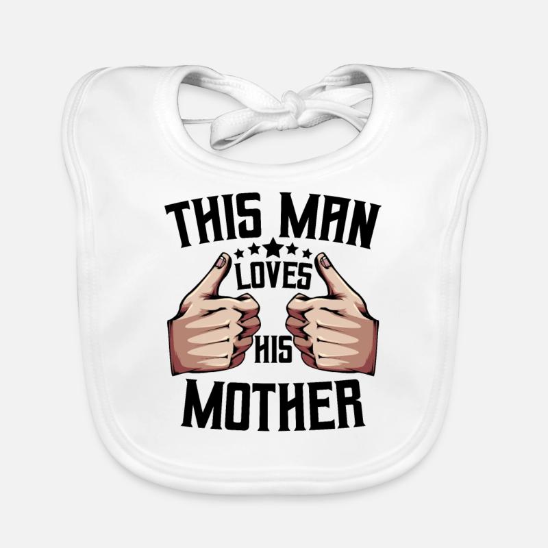 Mutter und Sohn Baby Bio-Lätzchen