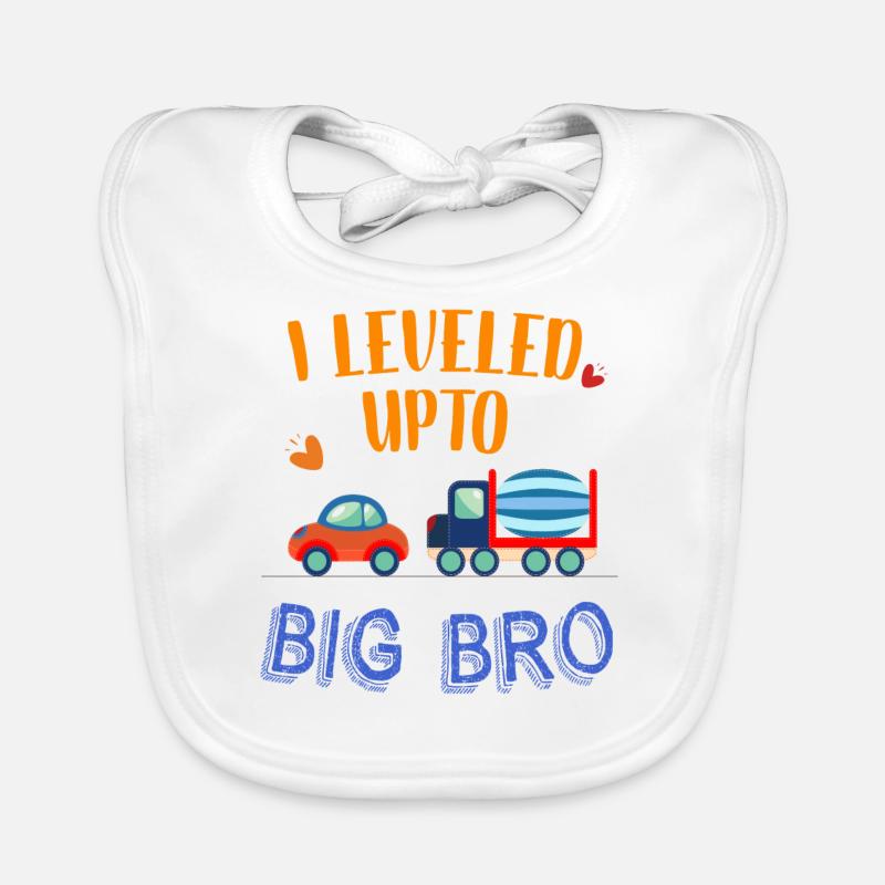 I Leveled Upto Big Bro Organic Baby Bibs
