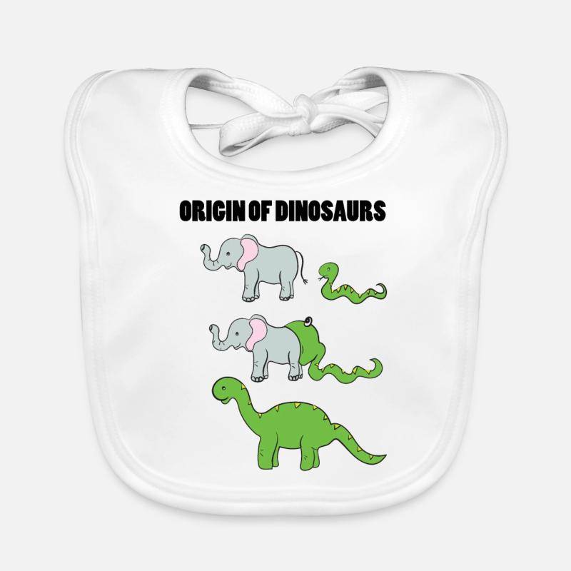Éléphant serpent Dino Bavoir bio Bébé