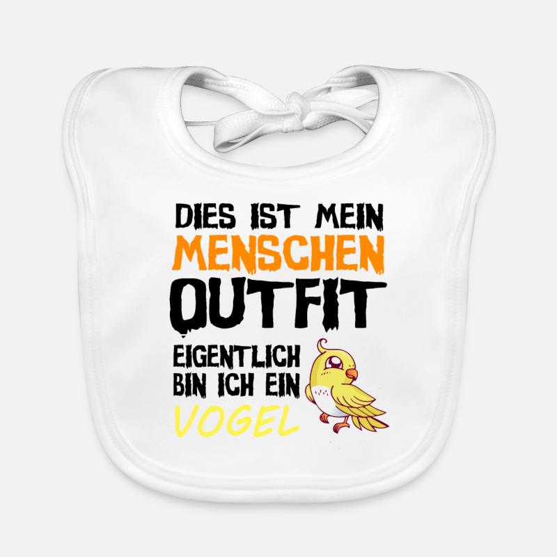 Vogel Vögel Halloween Karneval Outfit Baby Bio-Lätzchen