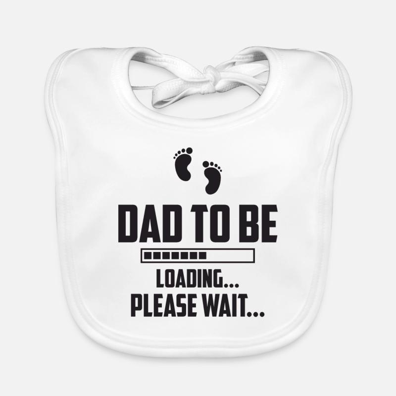 Dad to be Eltern Ladebalken Vater Loading Baby Bio-Lätzchen