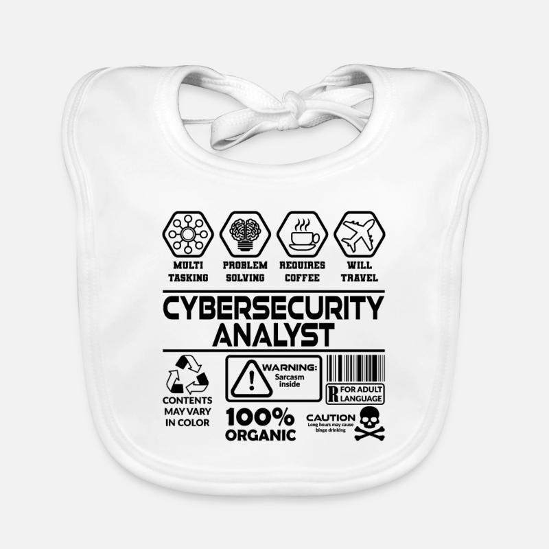 Cybersecurity Analyst Baby Bio-Lätzchen