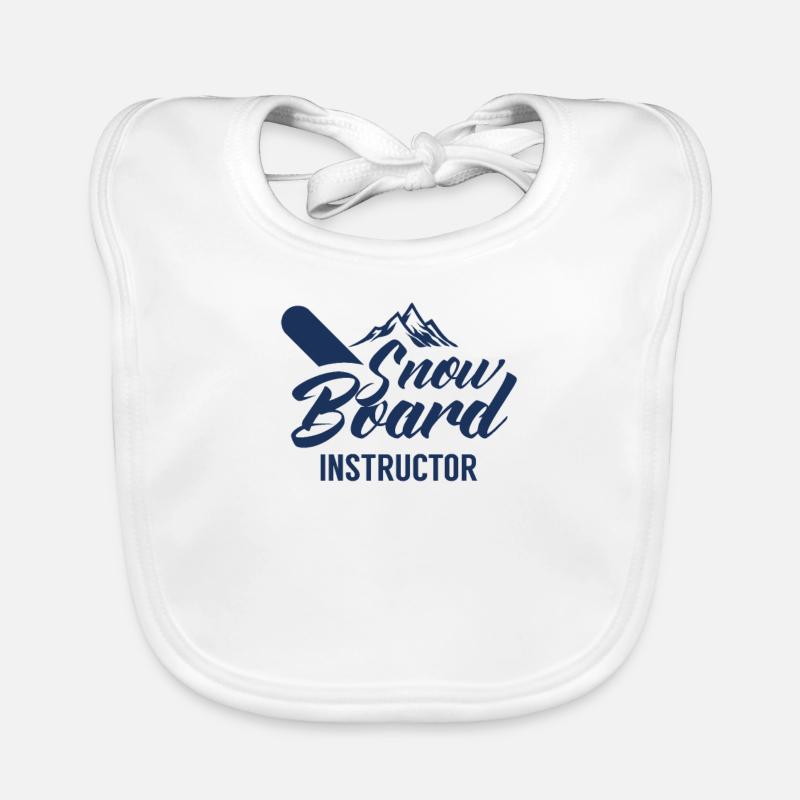 Moniteur de snowboard Moniteur de moniteur Bavoir bio Bébé