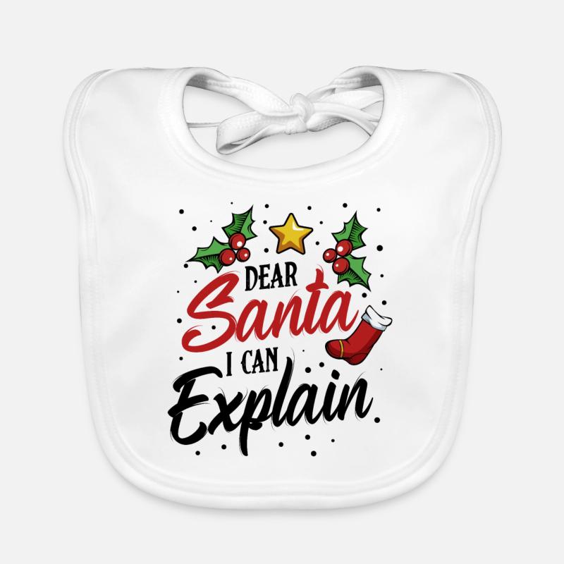 Weihnachtsmann Baby Bio-Lätzchen