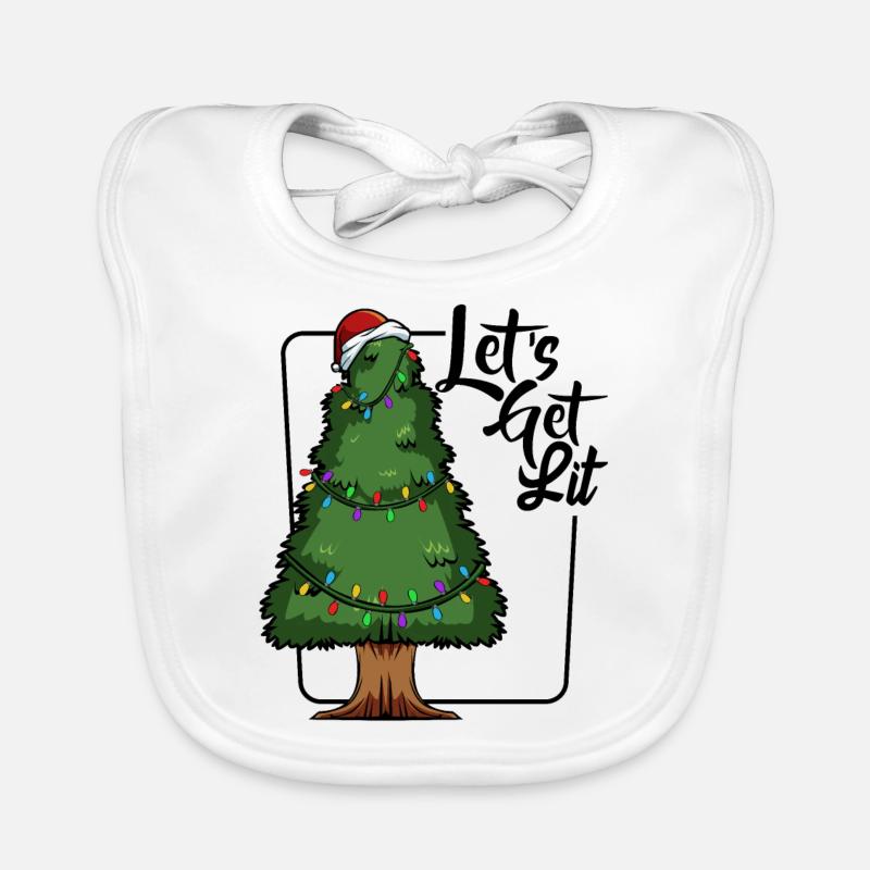 Weihnachtsbaum Baby Bio-Lätzchen