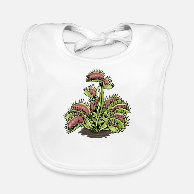 Carnivorous Plant Venus Flytrap Organic Baby Bibs