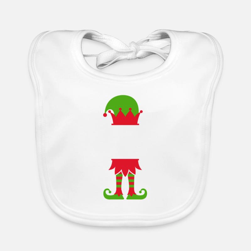 Running Elf Christmas for runners Joggers running Organic Baby Bibs