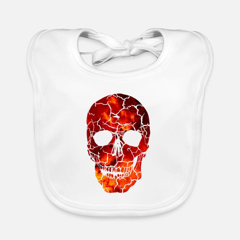 Skull Organic Baby Bibs