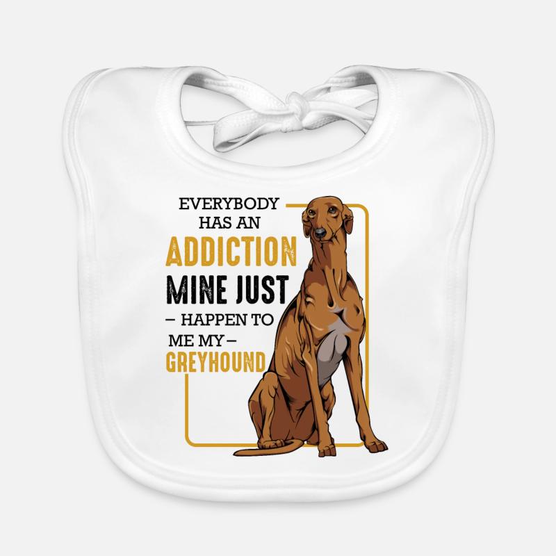 Windhund Baby Bio-Lätzchen