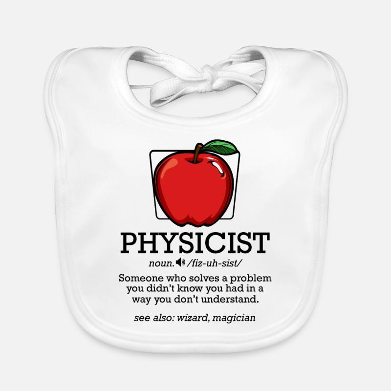 Physiker - Baby Bio-Lätzchen - Weiß