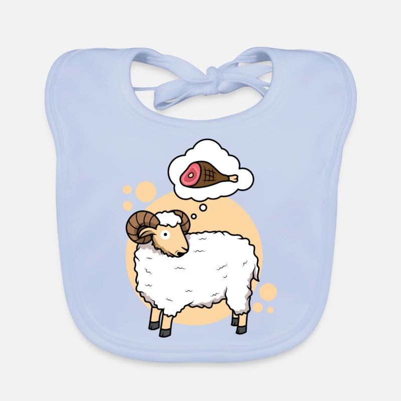Carnivorous sheep Organic Baby Bibs