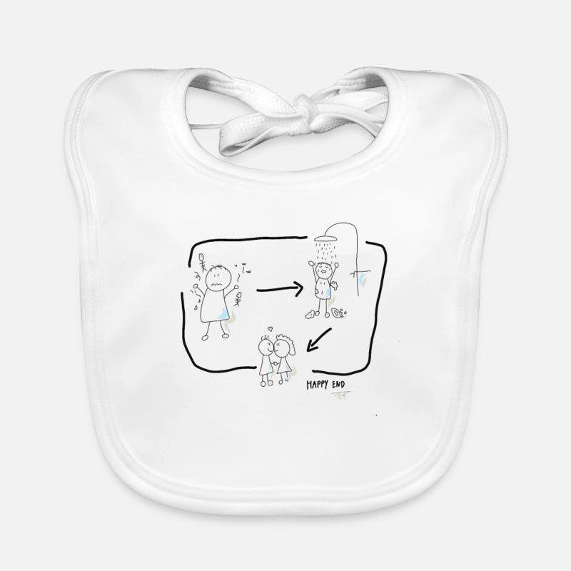 Duschen macht Stinker sauber Baby Bio-Lätzchen