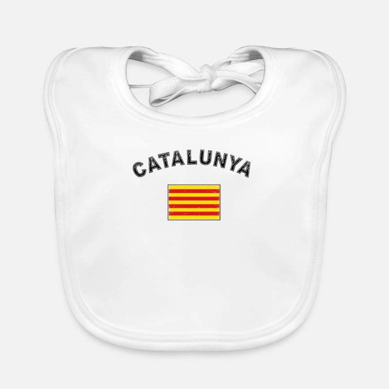 Catalogne Barcelone Indépendance catalane Bavoir bio Bébé