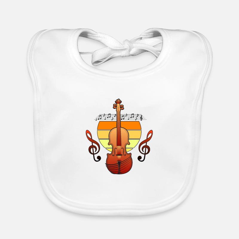 violon Bavoir bio Bébé