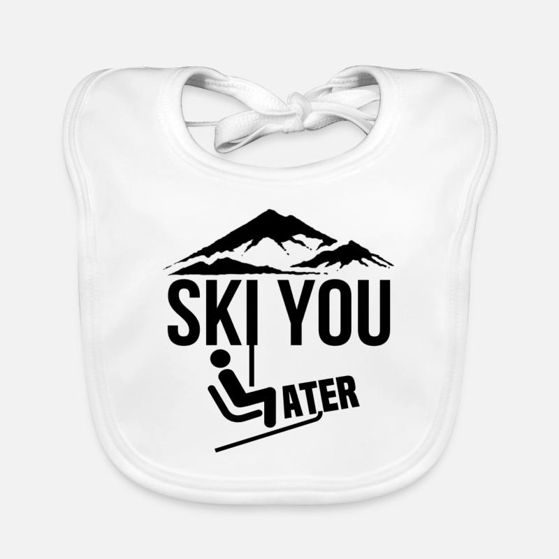 Ski toi plus tard Bavoir bio Bébé