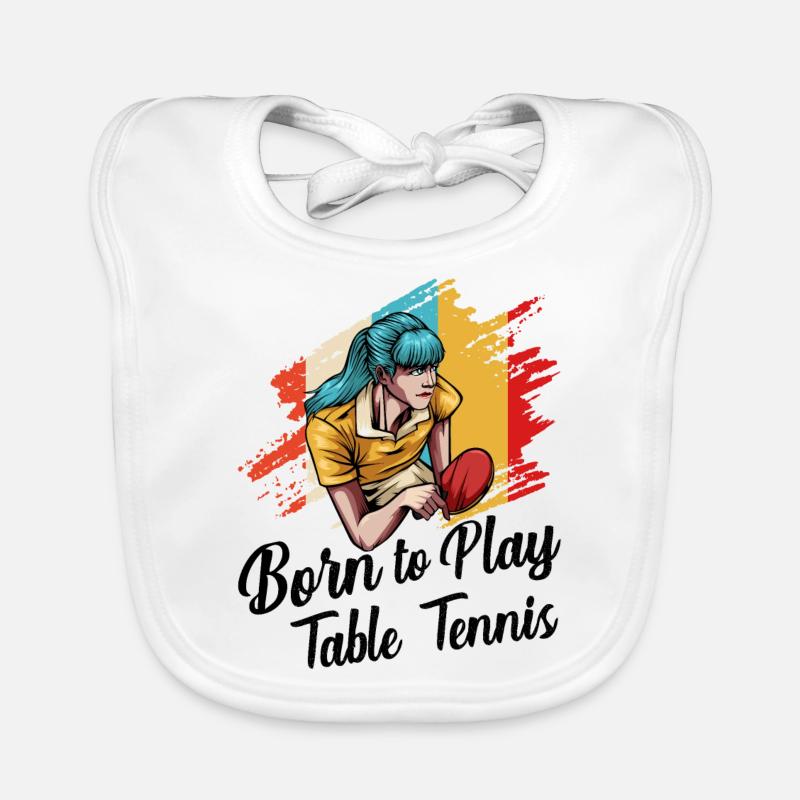 Tischtennis Baby Bio-Lätzchen