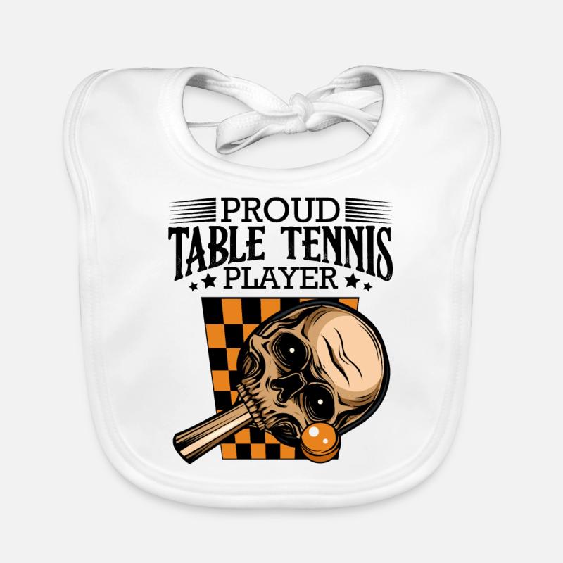 Table tennis Organic Baby Bibs