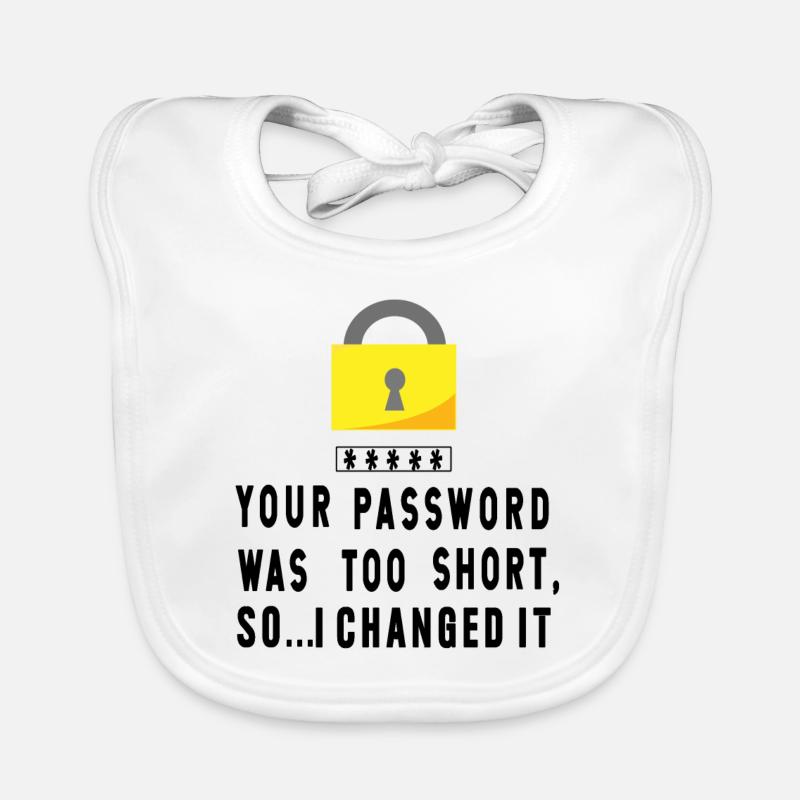 Hacker password Organic Baby Bibs