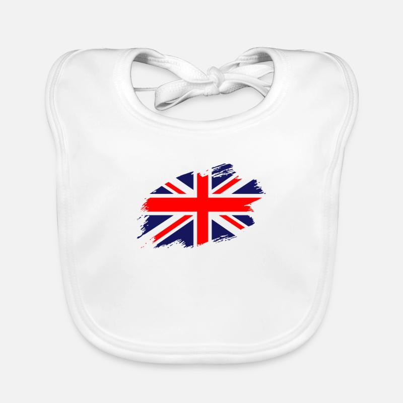 Royaume-Uni Drapeau Union Drapeau Royaume-Uni Bavoir bio Bébé