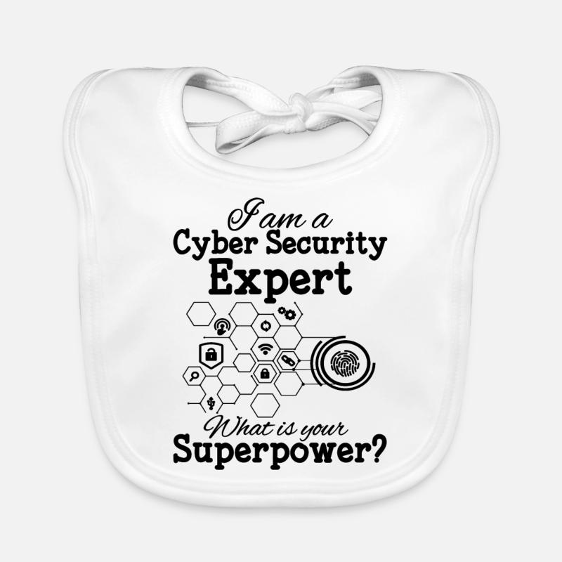 Cyber Security Expert Organic Baby Bibs