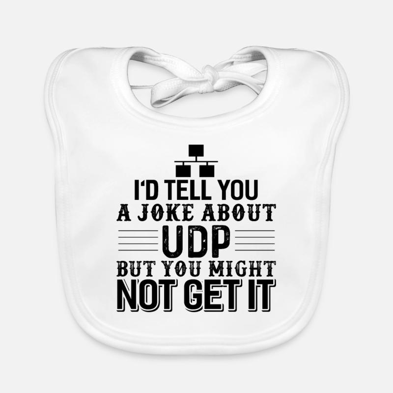 Informatik UDP Witz Baby Bio-Lätzchen