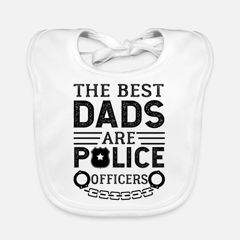 Polizist Papa Baby Bio-Lätzchen