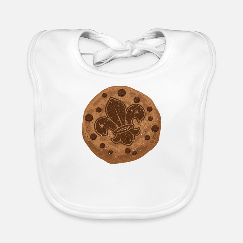 Scout Cookie Scout Scouting Mitglied Anhänger - Baby Bio-Lätzchen - Weiß