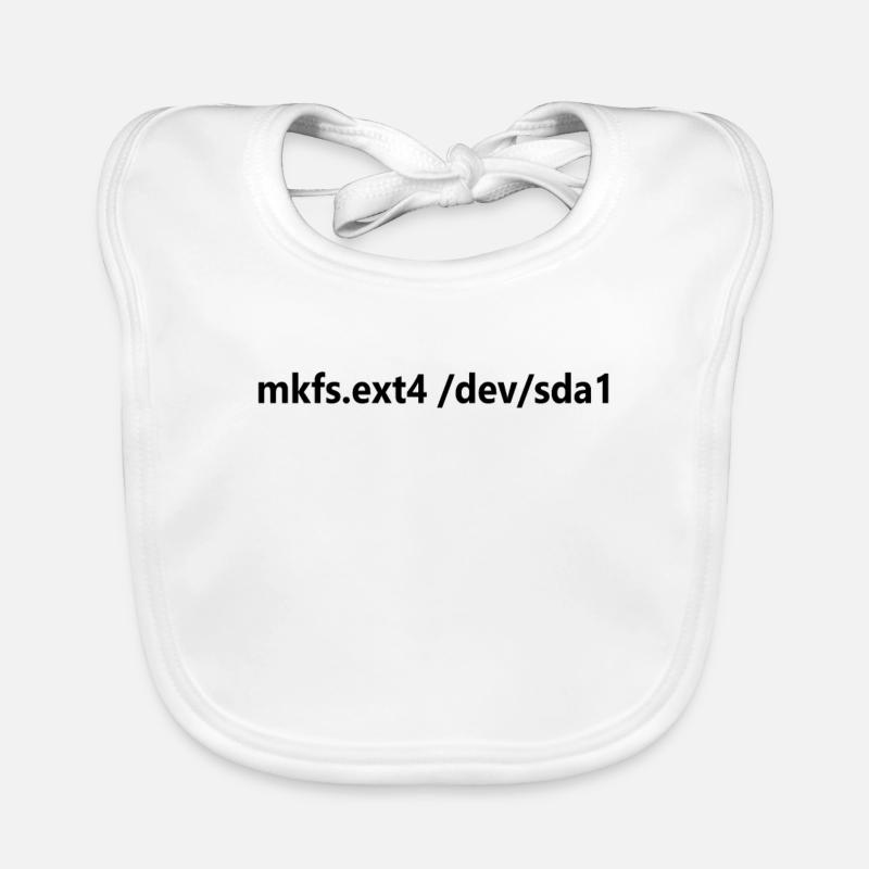 Funny Linux Command Format Hard Disk Linux Organic Baby Bibs