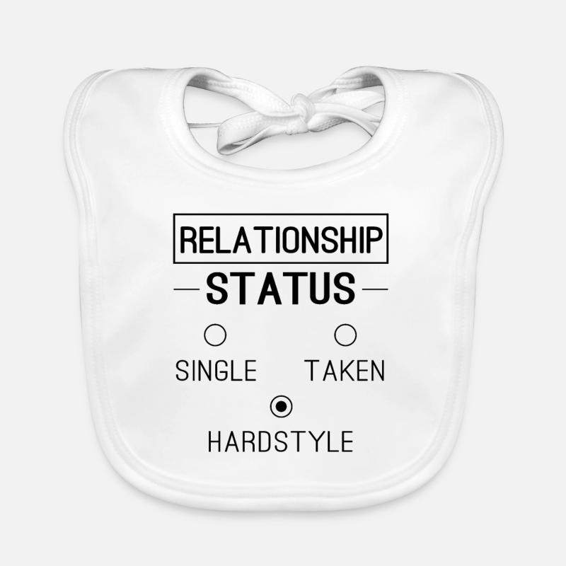 Relationship status Hardstyle Funny Organic Baby Bibs