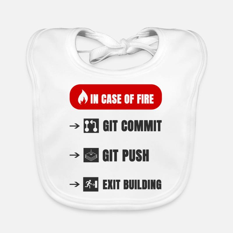 Feu de git Bavoir bio Bébé
