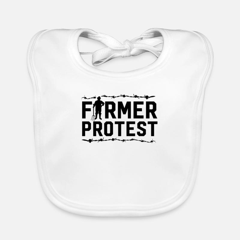 Bauernprotest Bauer Demonstration Baby Bio-Lätzchen