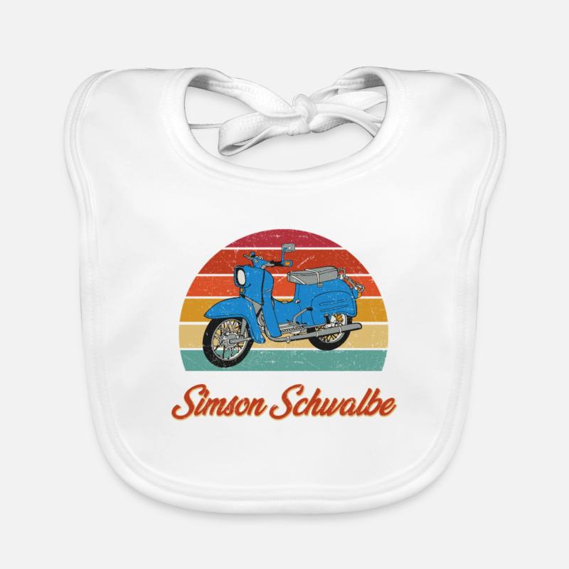 Schwalbenfahrer Simsonfahrer Schwalbe Simson KR51 Baby Bio-Lätzchen