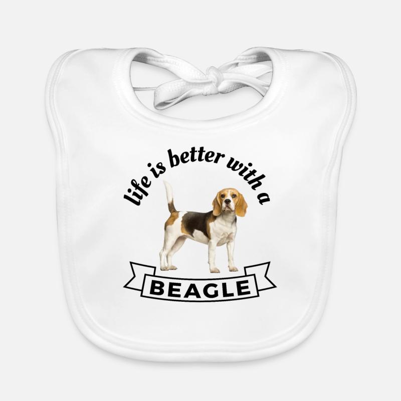 Das Leben ist mit einem Spürhund besser Baby Bio-Lätzchen