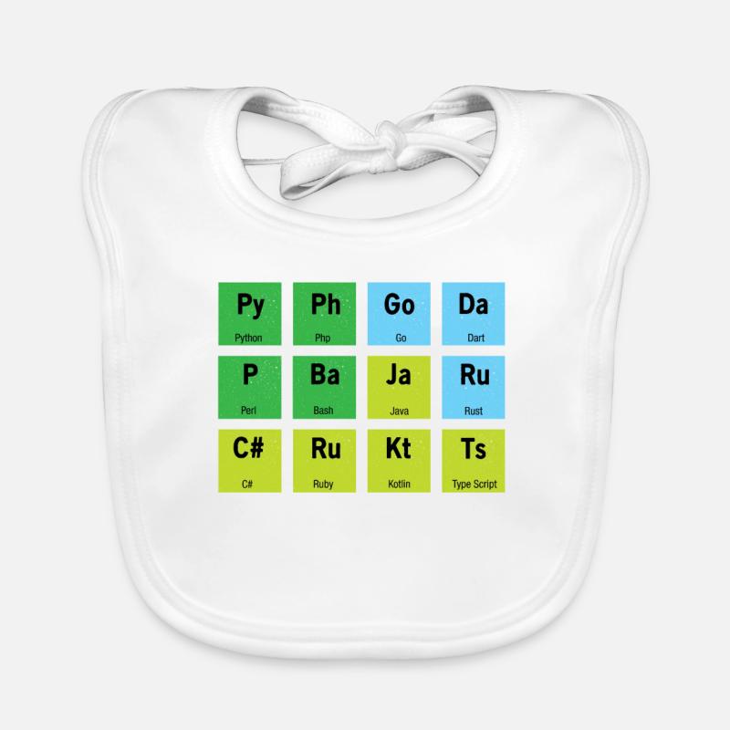 Développeur informatique coden Bavoir bio Bébé