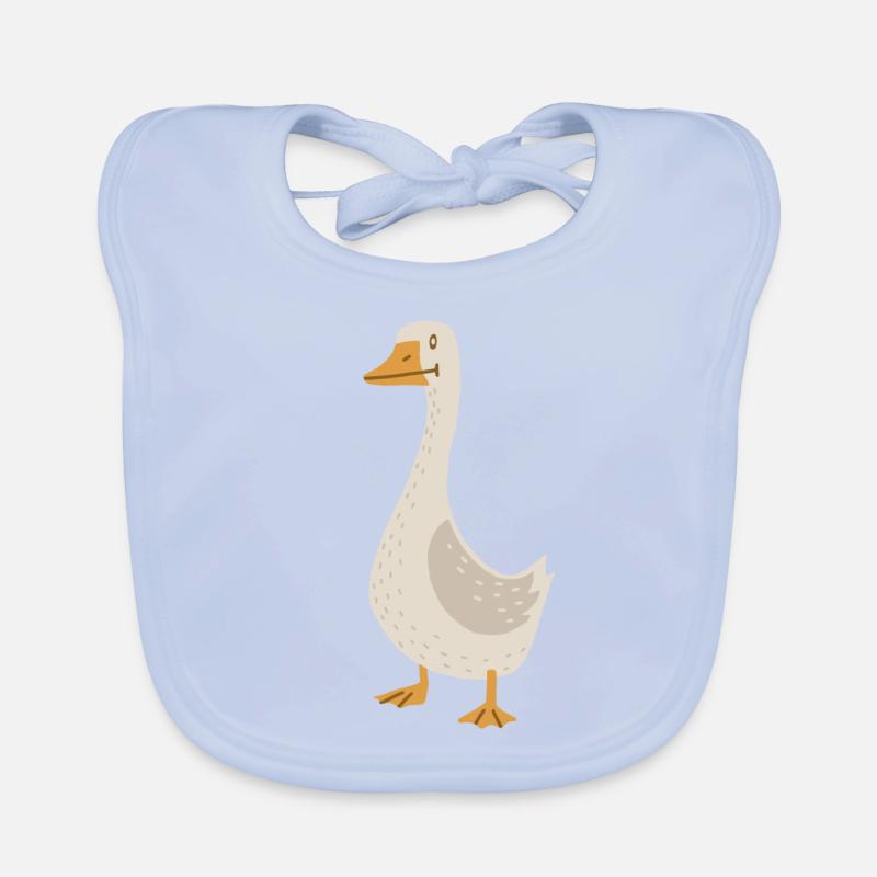 Gans (derpy) Baby Bio-Lätzchen