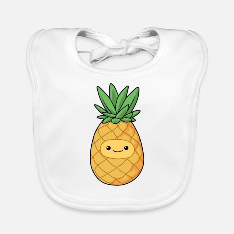 Comic Ananas Pineapple Baby Bio-Lätzchen
