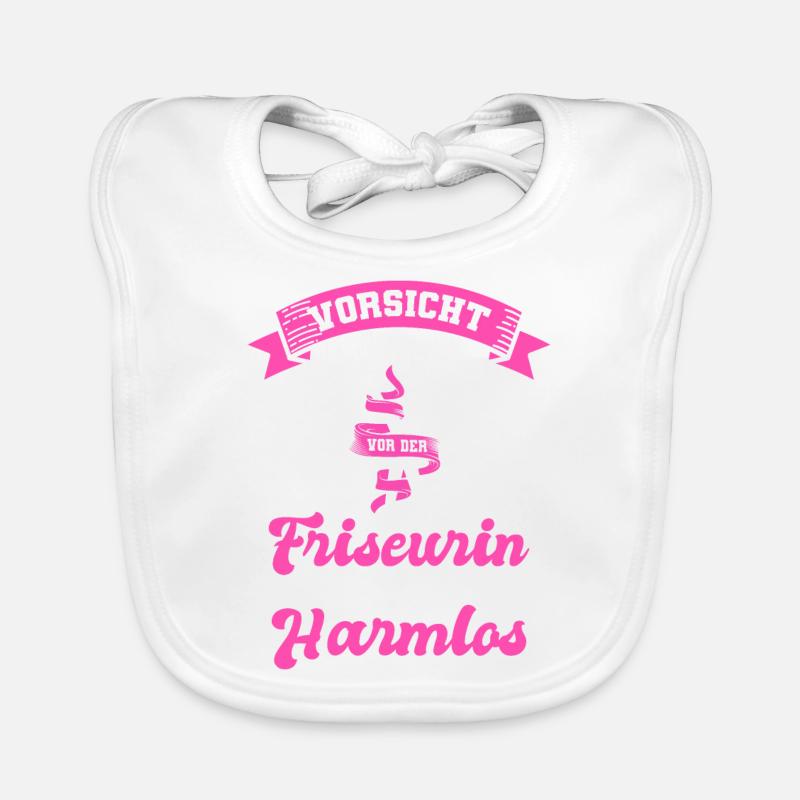 Friseurin Schere Baby Bio-Lätzchen