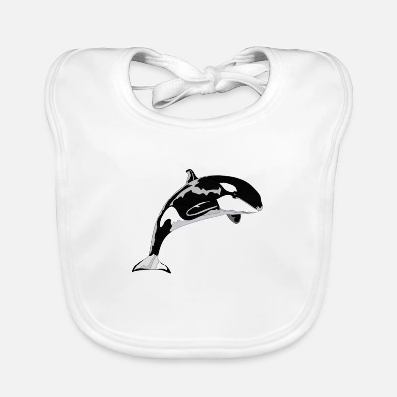 Orca Wal Baby Bio-Lätzchen