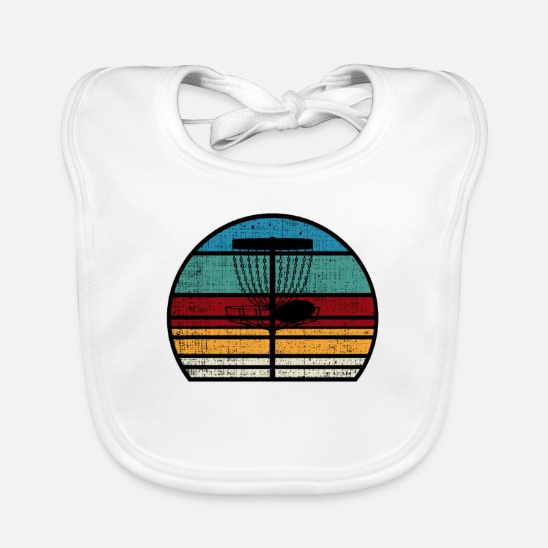 Frisbee disc golf saying funny disc golf gift Organic Baby Bibs