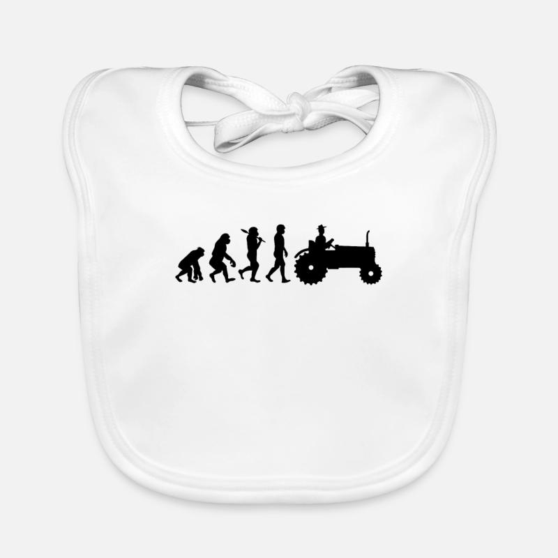 Evolution des agriculteurs Bavoir bio Bébé