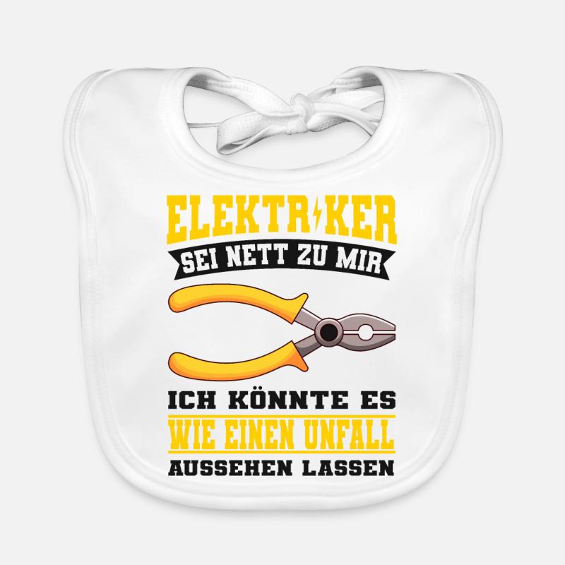 Elektriker Baby Bio-Lätzchen