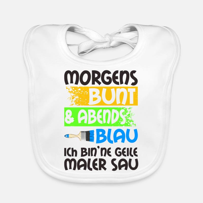 Maler Spruch Baby Bio-Lätzchen