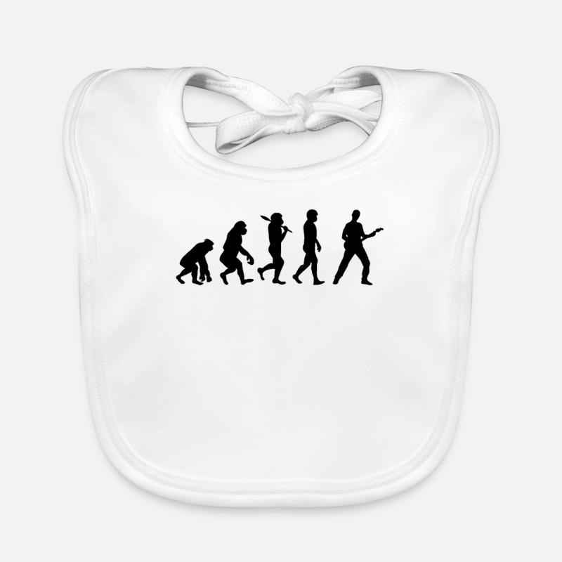 Idée cadeau musique guitare évolution Bavoir bio Bébé