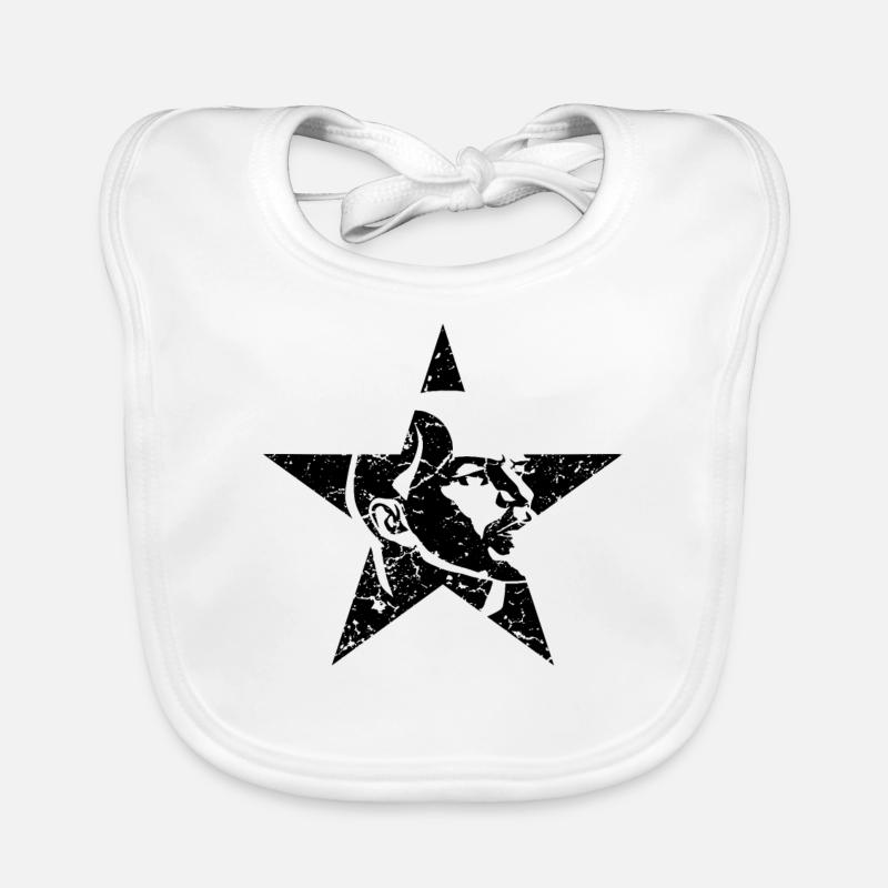 Lenin Soviet Union Communism Organic Baby Bibs
