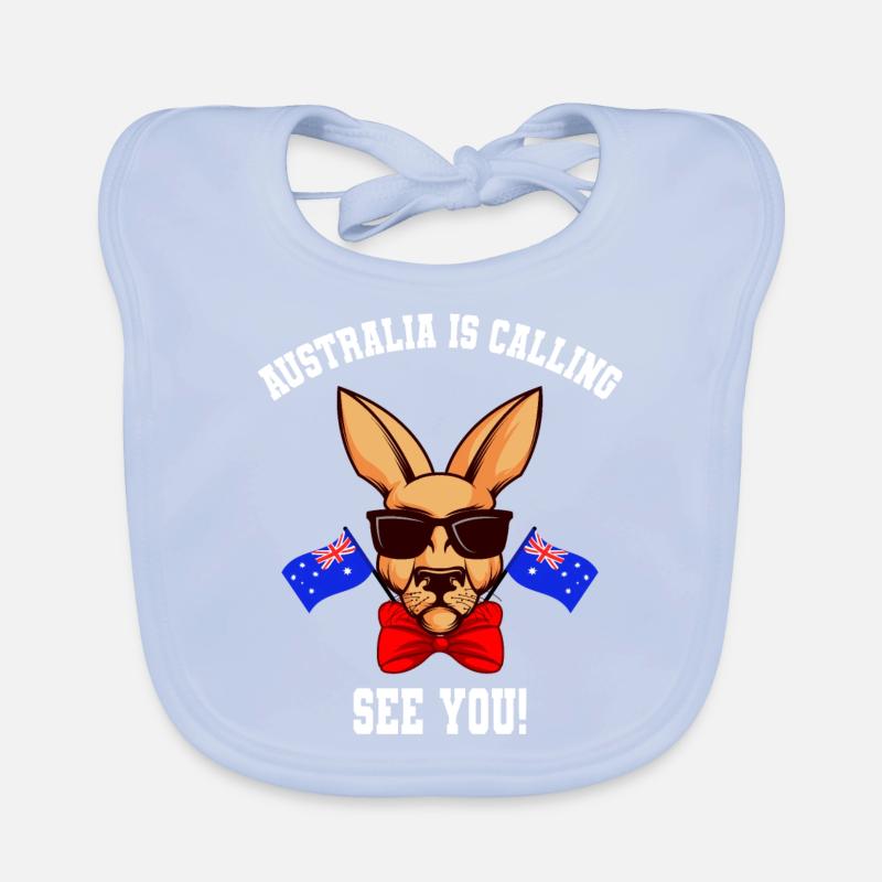 Australia is calling farewell gift backpacker Organic Baby Bibs