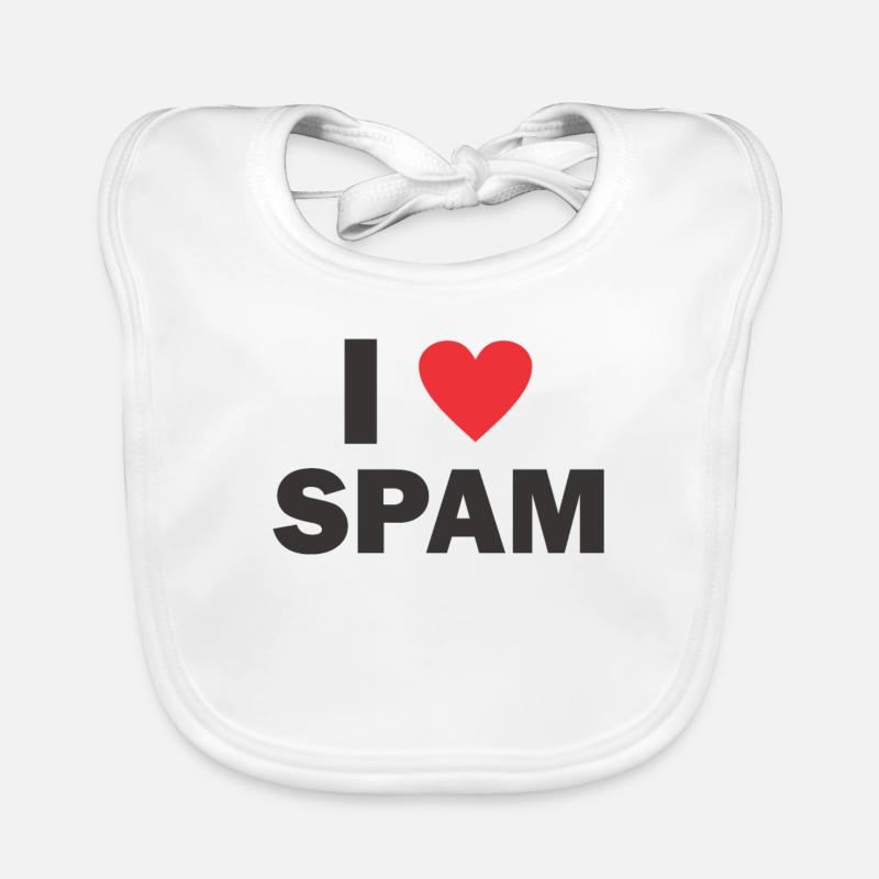 Spam Mail Email Birthday Gift Organic Baby Bibs