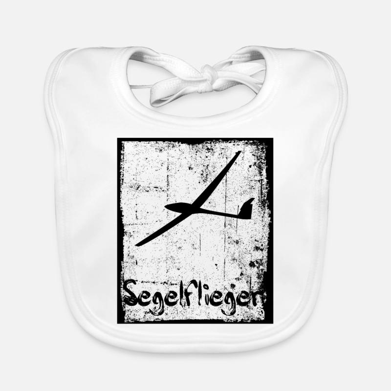 Glider Gliding Pilot Organic Baby Bibs