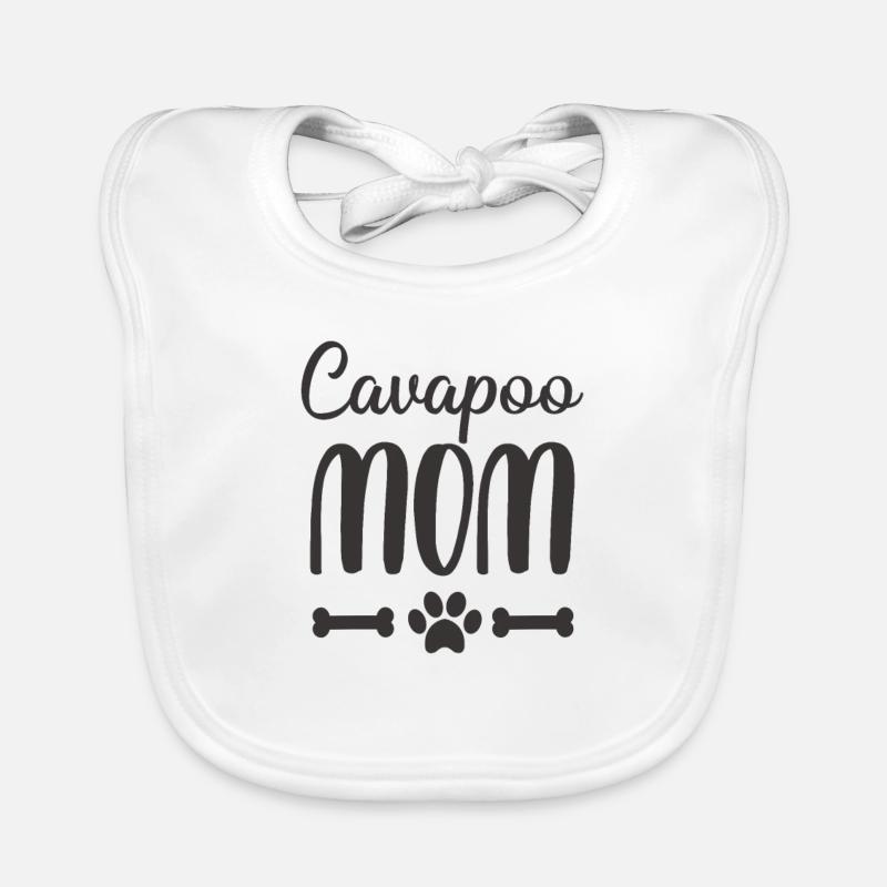 Chien chiens cavapoo cadeau d'anniversaire noël Bavoir bio Bébé