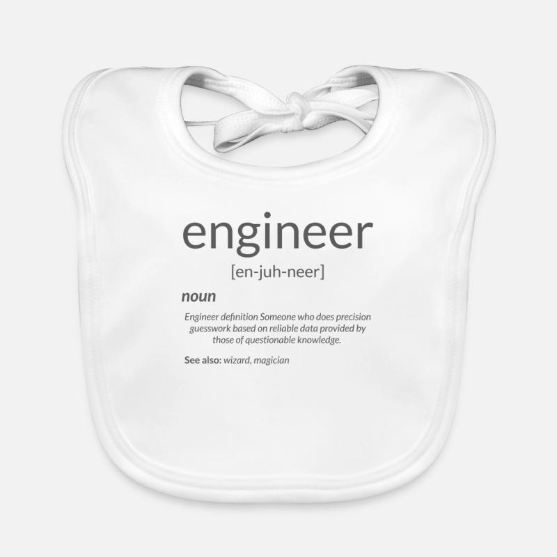 Gift for Engineer College Major Engineer Organic Baby Bibs